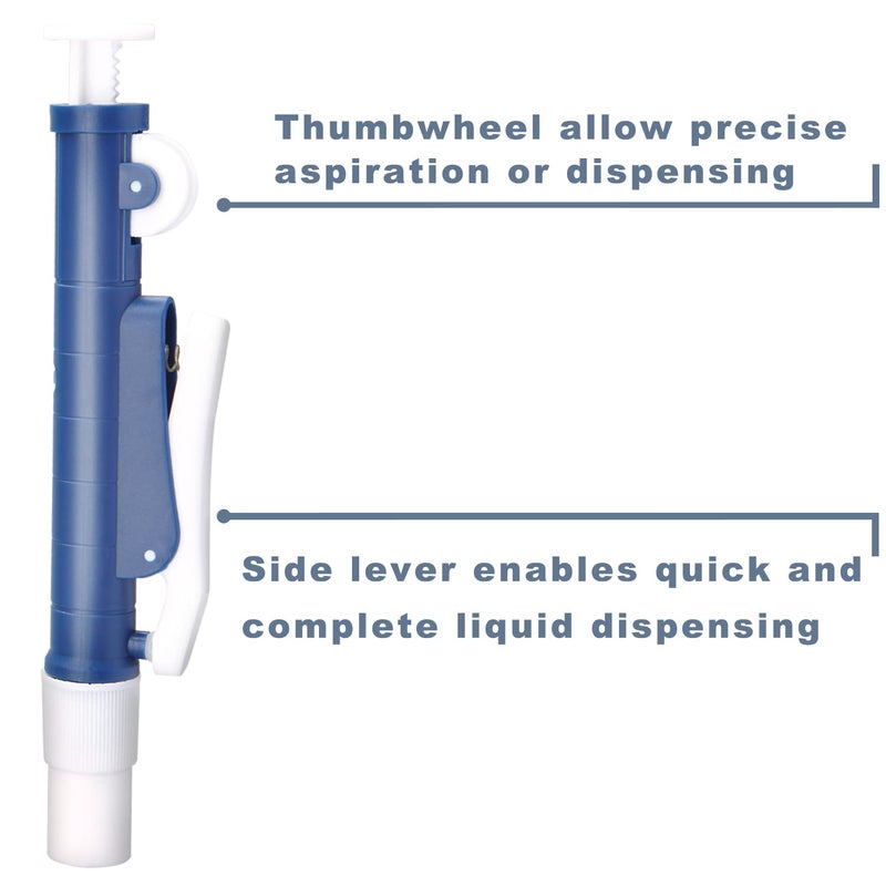 ONiLAB Pipette Pumps,Scientific Pipette Pump 2ml, Blue, for Disposable Plastic and Glass Pipettes… - Image 2